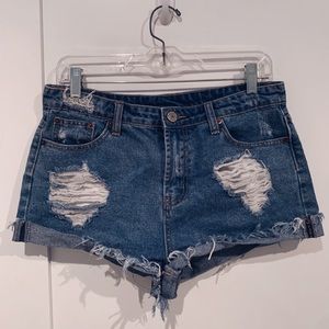 Forever 21 Distressed Denim Shorts